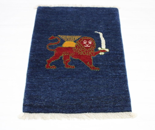 Tapis persan original noué à la main Gabbeh 90 X 60 cm Nouveau tapis