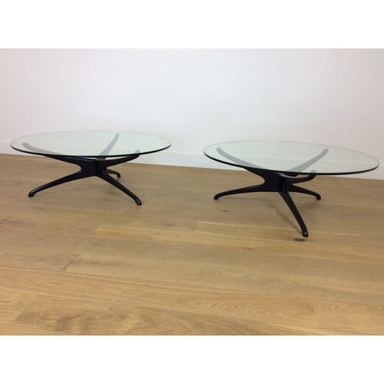 Image 1 of Ensemble de 4 tables basses vintage par Vladimir Kagan, 1950