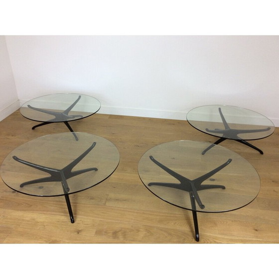 Image 1 of Ensemble de 4 tables basses vintage par Vladimir Kagan, 1950