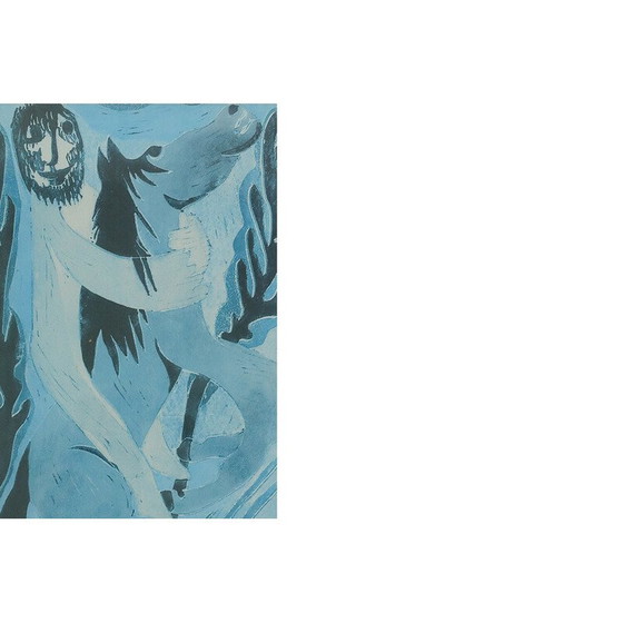 Image 1 of Peinture lithographique couleur vintage
