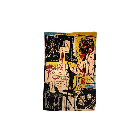 Image 1 of Tapisserie vintage "Melting Point of Ice" de Jean-Michel Basquiat