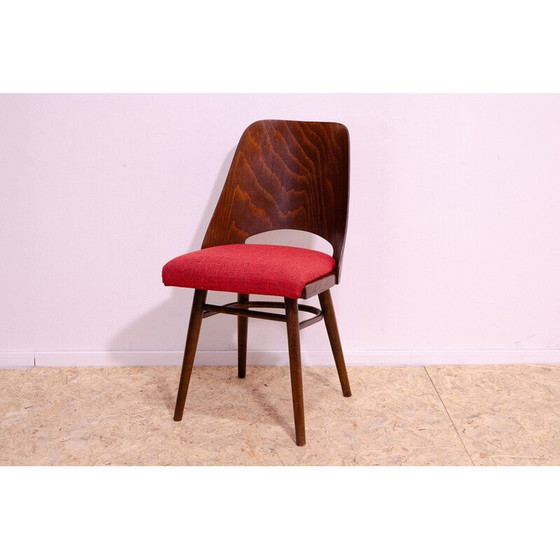 Image 1 of Ensemble de 4 chaises de salle à manger vintage en bois courbé par Radomír Hofman pour Ton, Tchécoslovaquie 1960