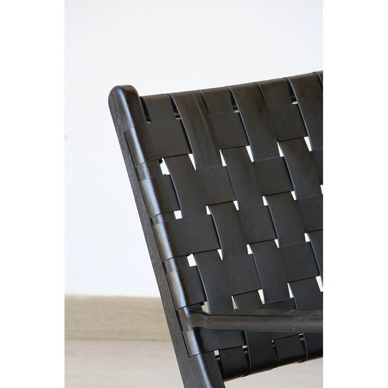 Image 1 of Paire de fauteuils vintage "Hollywood" en cuir noir par Olivier de Schrijver, Belgique