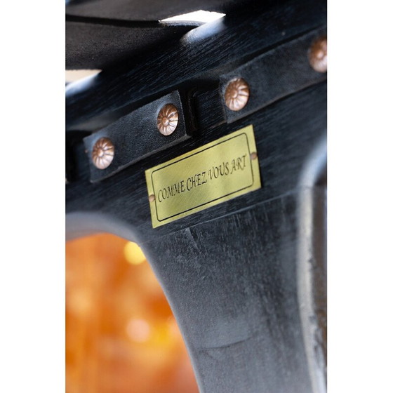 Image 1 of Paire de fauteuils vintage "Hollywood" en cuir noir par Olivier de Schrijver, Belgique