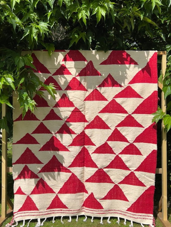 Image 1 of Tapis 100% Laine, Tissé À La Main