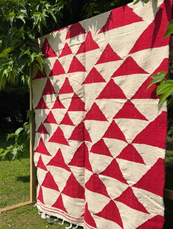 Image 1 of Tapis 100% Laine, Tissé À La Main