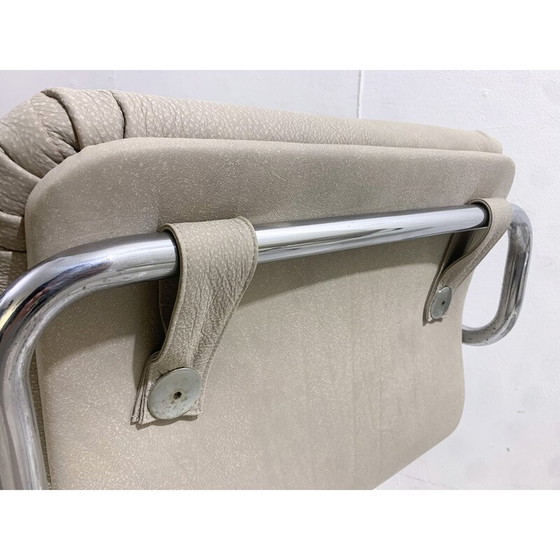 Image 1 of Ensemble de 4 fauteuils tubulaires du milieu du siècle par Guido Faleschini, Italie, années 1970