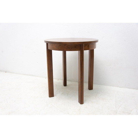 Image 1 of Table basse vintage Art Déco en noyer, Tchécoslovaquie 1940s
