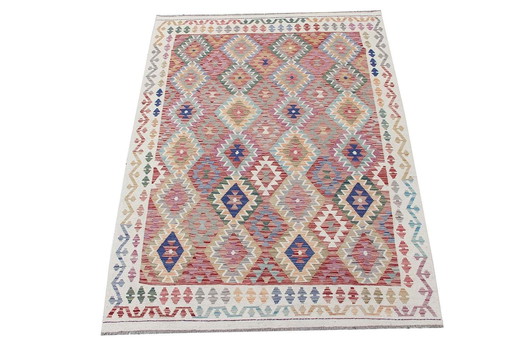 Kilim afghan tissé à la main - 250 X 180 cm - Nouveau