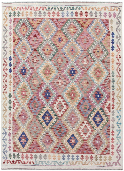 Kilim afghan tissé à la main - 250 X 180 cm - Nouveau