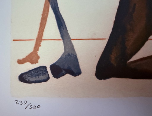 Salvador Dali : lithographie signée, numérotée 230/300.