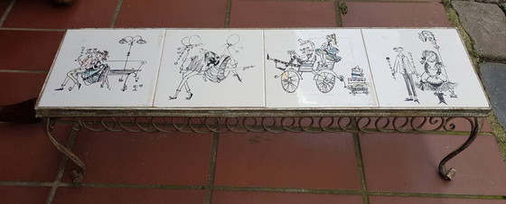 Image 1 of Banque de fleurs vintage