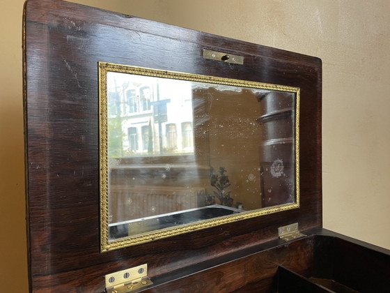 Image 1 of Table de toilette Napoléon II avec miroir Antiquités françaises