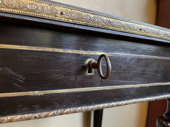 Image 1 of Table de toilette Napoléon II avec miroir Antiquités françaises