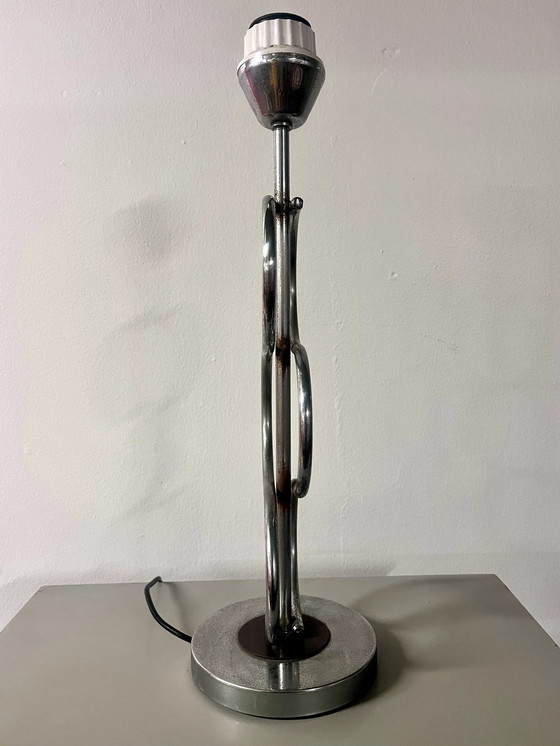Image 1 of Pied De Lampe Chromé, 1970S