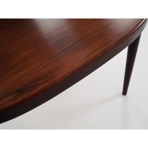 Image 1 of Table ovale vintage en placage de bois de rose, 1970