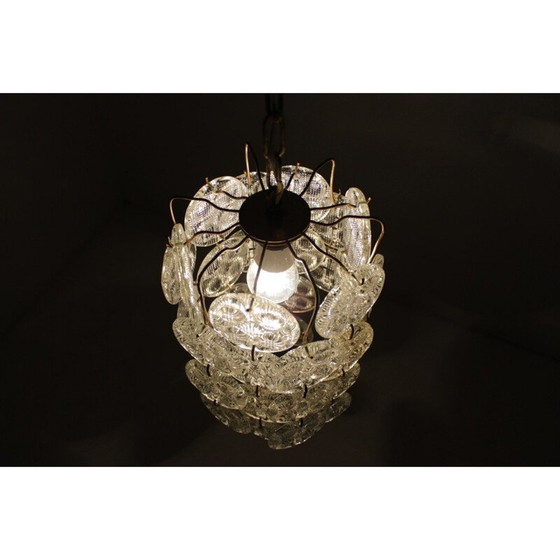 Image 1 of Lustre design en verre - 1970