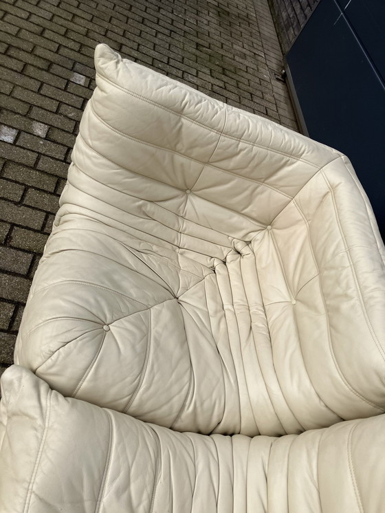 Image 1 of Ligne Roset Togo 1Seat, 2Seat & Corner En Cuir Beige