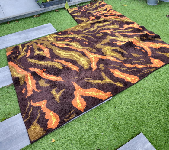 Image 1 of Tapis vintage funky de l'ère spatiale