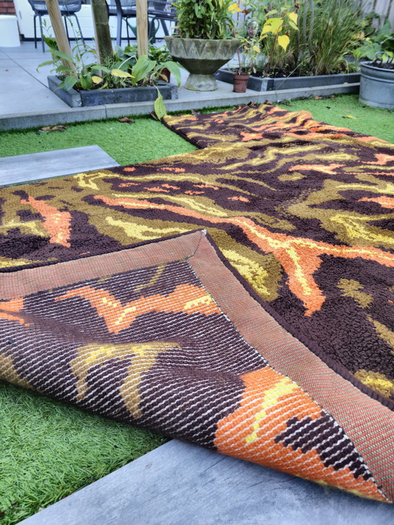 Image 1 of Tapis vintage funky de l'ère spatiale