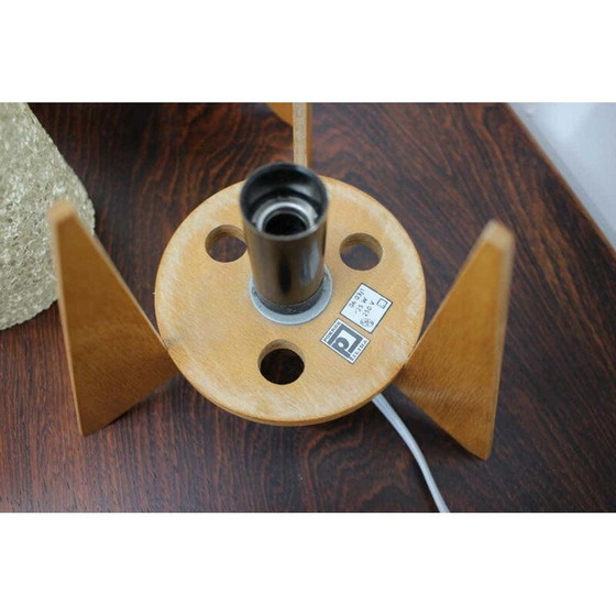 Image 1 of Paire de lampes de table rocket vintage par Pokrok Zilina, 1970