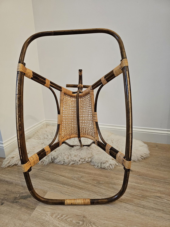 Image 1 of Cheval à bascule en bambou de style Mid Century de Franco Albini