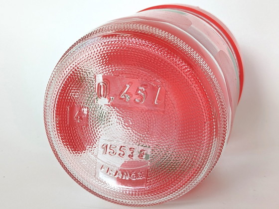 Image 1 of Récipients alimentaires français des années 1970 en verre et en plastique