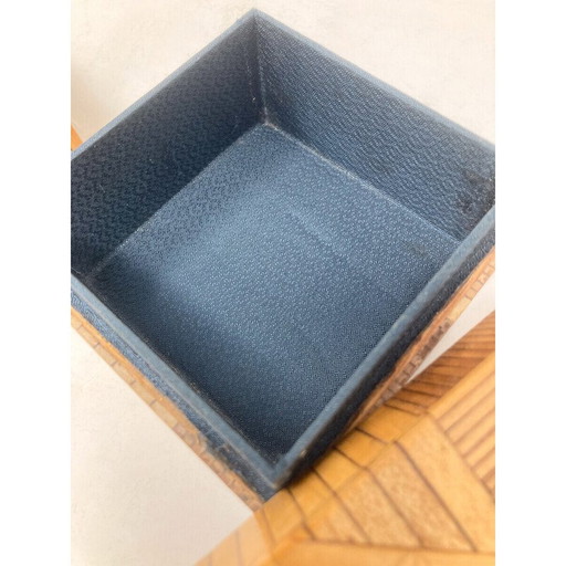 Paire de boîtes en marqueterie vintage