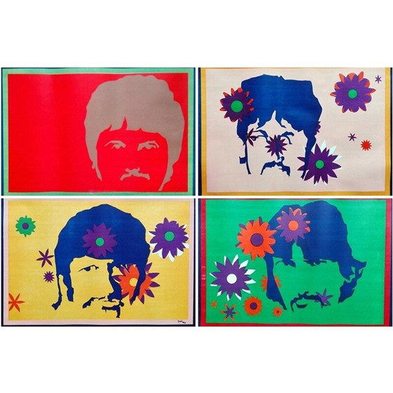 Image 1 of Ensemble de 4 affiches originales des Beatles par Joachim, 1960