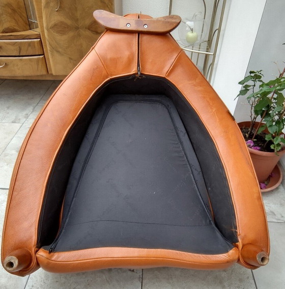 Image 1 of Fauteuil design néerlandais De Toekomst / Sitting Vision ; Bugatti Brown/Camel