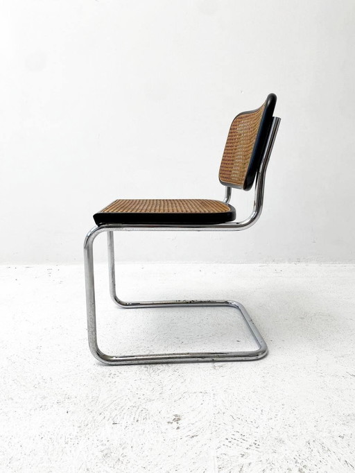 Chaise Cesca originale à piétement luge Par Marcel Breuer Pour Gavina