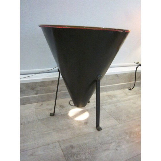 Image 1 of Table lumineuse conique en fer, 1970