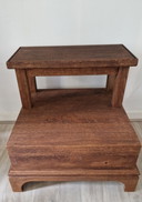 Marchepied en bois style oriental