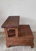 Marchepied en bois style oriental