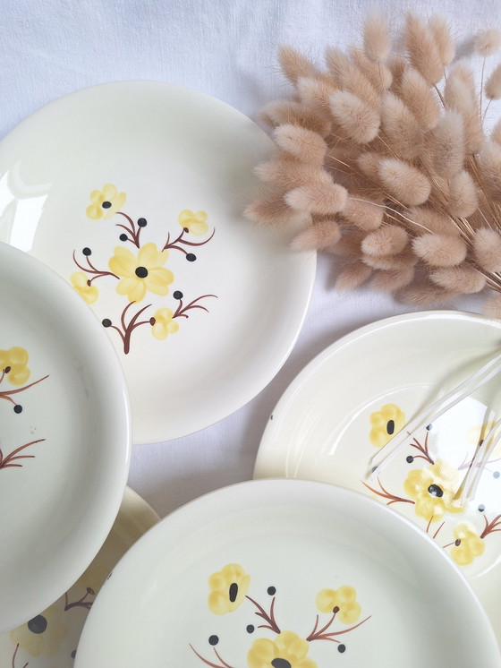 Image 1 of Assiettes Creuse Salins Vintage