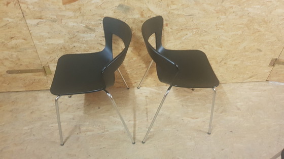 Image 1 of 6x Chaises de salle à manger scandinaves empilables par Susanne Gronlund