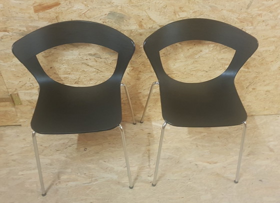 Image 1 of 6x Chaises de salle à manger scandinaves empilables par Susanne Gronlund