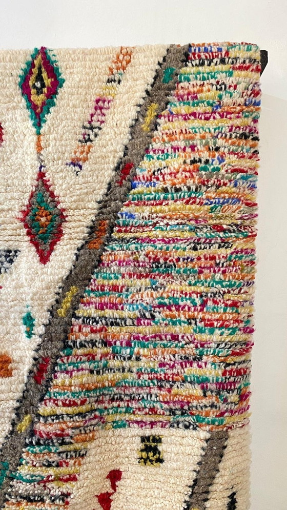 Image 1 of Authentique tapis berbère - noué à la main dans les montagnes de l'Atlas | 100% laine naturelle (150x100 cm)