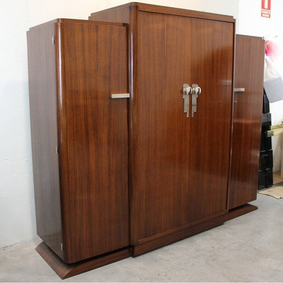 Image 1 of Armoire Vintage Art Deco en bois de rose, France 1930