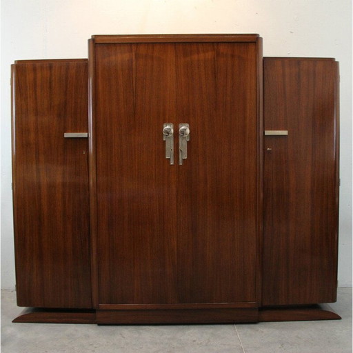 Armoire Vintage Art Deco en bois de rose, France 1930