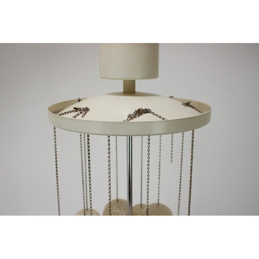 Lustre vintage en métal et plastique par Josef Hurka pour Napako, Tchécoslovaquie 1970