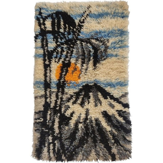 Image 1 of Tapisserie en laine du milieu du siècle, Danemark années 1960