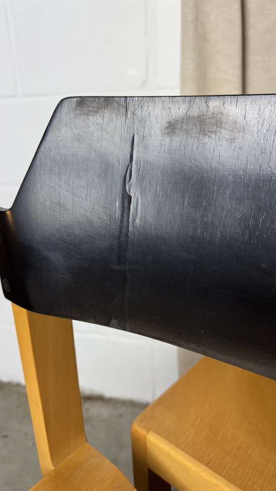 Image 1 of 4X Chaise Vintage empilable