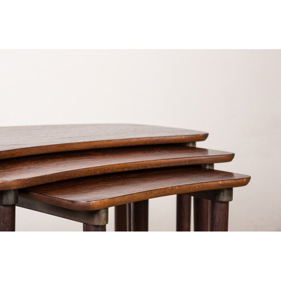 Image 1 of Tables gigognes vintage "haricots" en palissandre, Danemark 1960