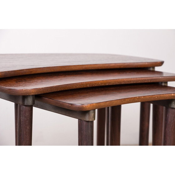 Image 1 of Tables gigognes vintage "haricots" en palissandre, Danemark 1960