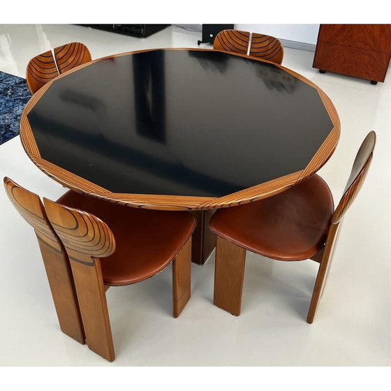 Image 1 of Ensemble de salle à manger vintage par Scarpa Tobia et Afra pour Maxalto, Italie 1975