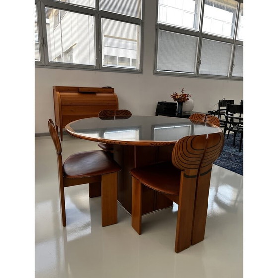 Image 1 of Ensemble de salle à manger vintage par Scarpa Tobia et Afra pour Maxalto, Italie 1975