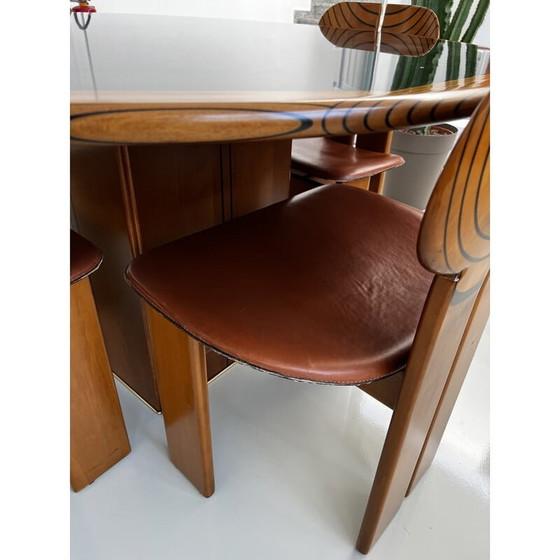 Image 1 of Ensemble de salle à manger vintage par Scarpa Tobia et Afra pour Maxalto, Italie 1975