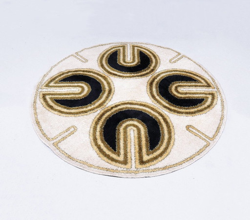 Tapis rond Højer Eksport Wilton, 1960S