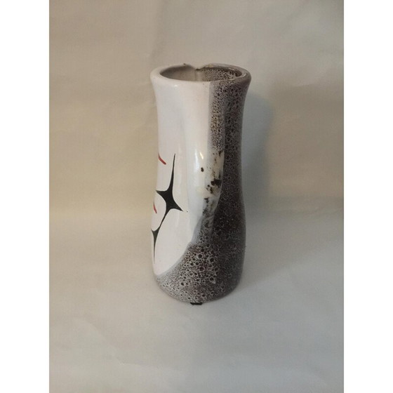 Image 1 of Vase vintage avec décoration géométrique, 1960